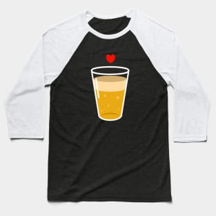 Heart I Love Beer Retro Vintage Baseball T-Shirt